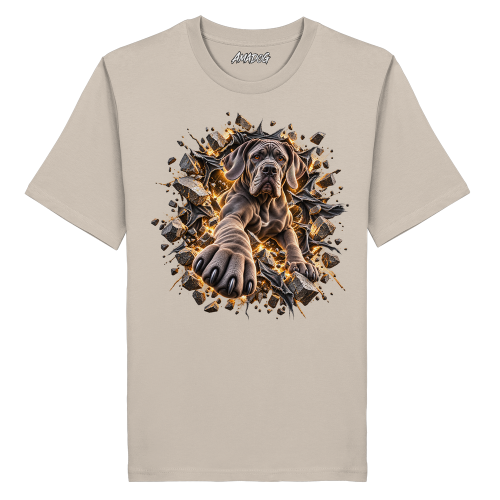 Deutsche Dogge - Breaking Through - Organic Shirt – Bild 7