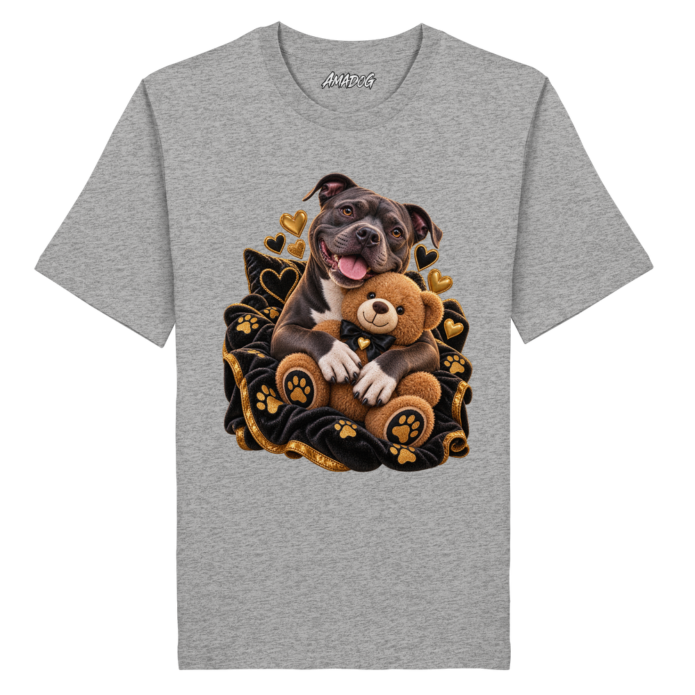 Staffordshire Bullterrier - Cuddle - Organic Shirt – Bild 3