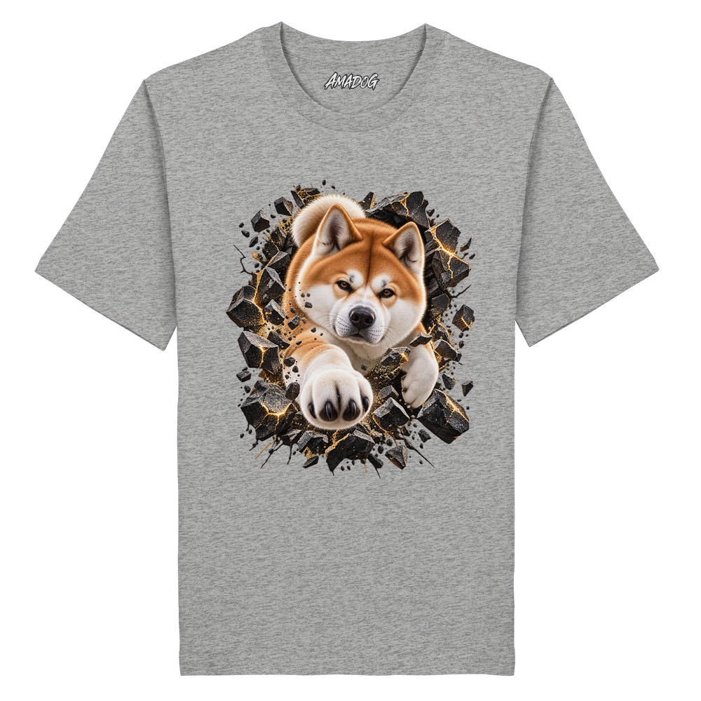 Akita - Breaking Through - Organic Shirt – Bild 5