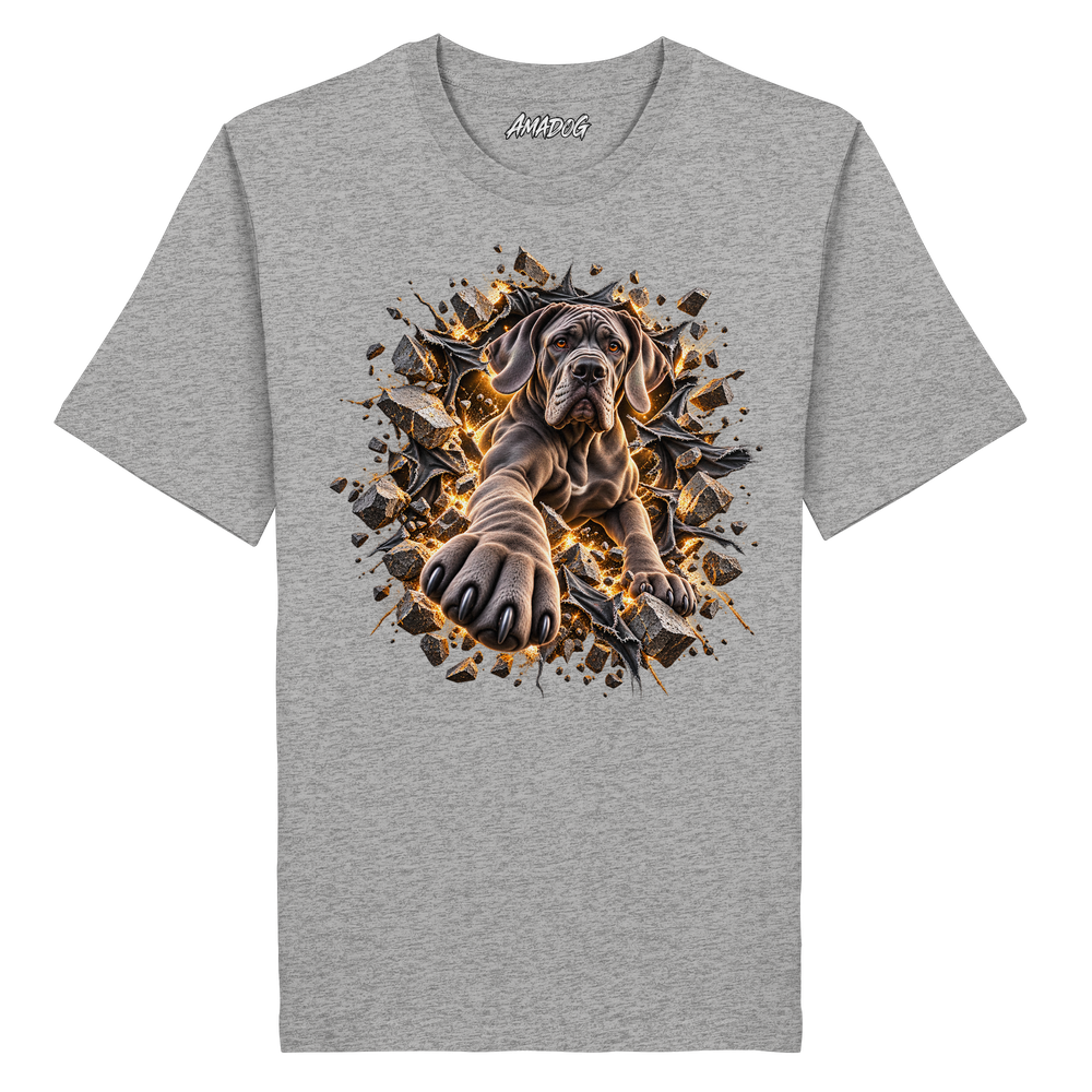 Deutsche Dogge - Breaking Through - Organic Shirt – Bild 4