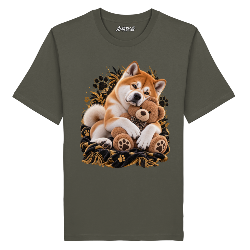 Akita - Cuddle - Organic Shirt – Bild 6