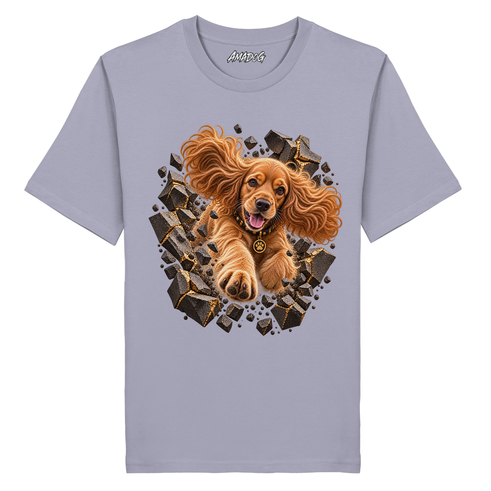 Cocker Spaniel - Breaking Through - Organic Shirt – Bild 10