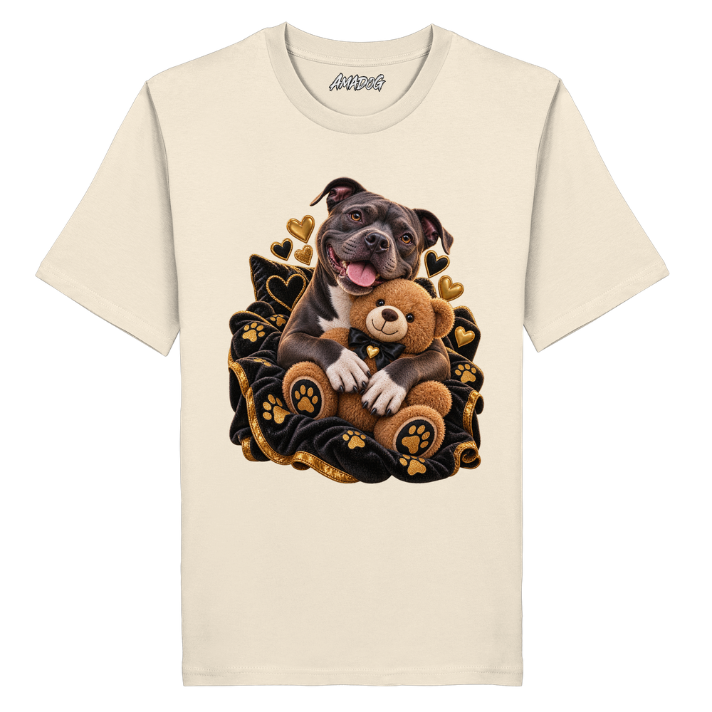 Staffordshire Bullterrier - Cuddle - Organic Shirt – Bild 5