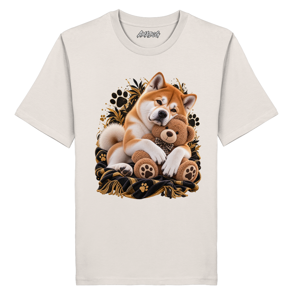 Akita - Cuddle - Organic Shirt – Bild 4