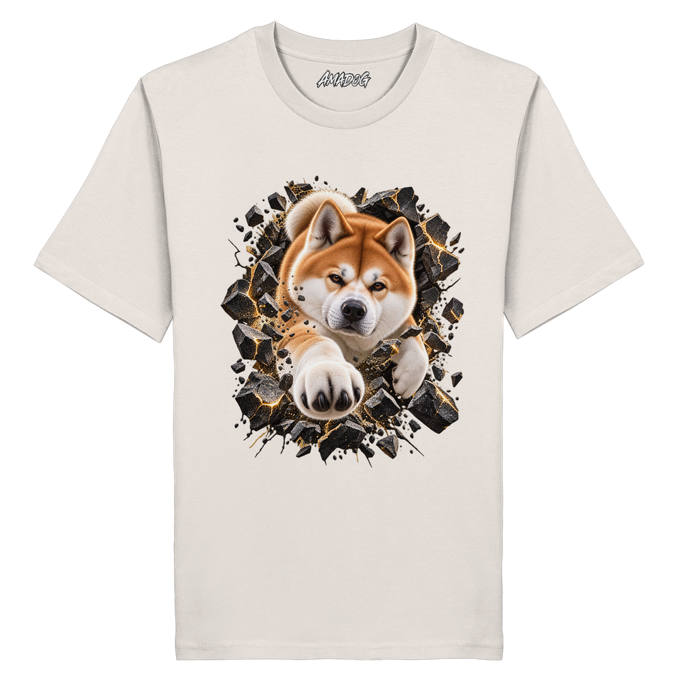 Akita - Breaking Through - Organic Shirt – Bild 4
