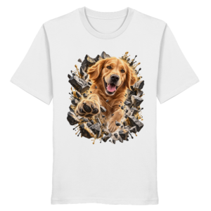 Golden Retriever - Breaking Through - Organic Shirt
