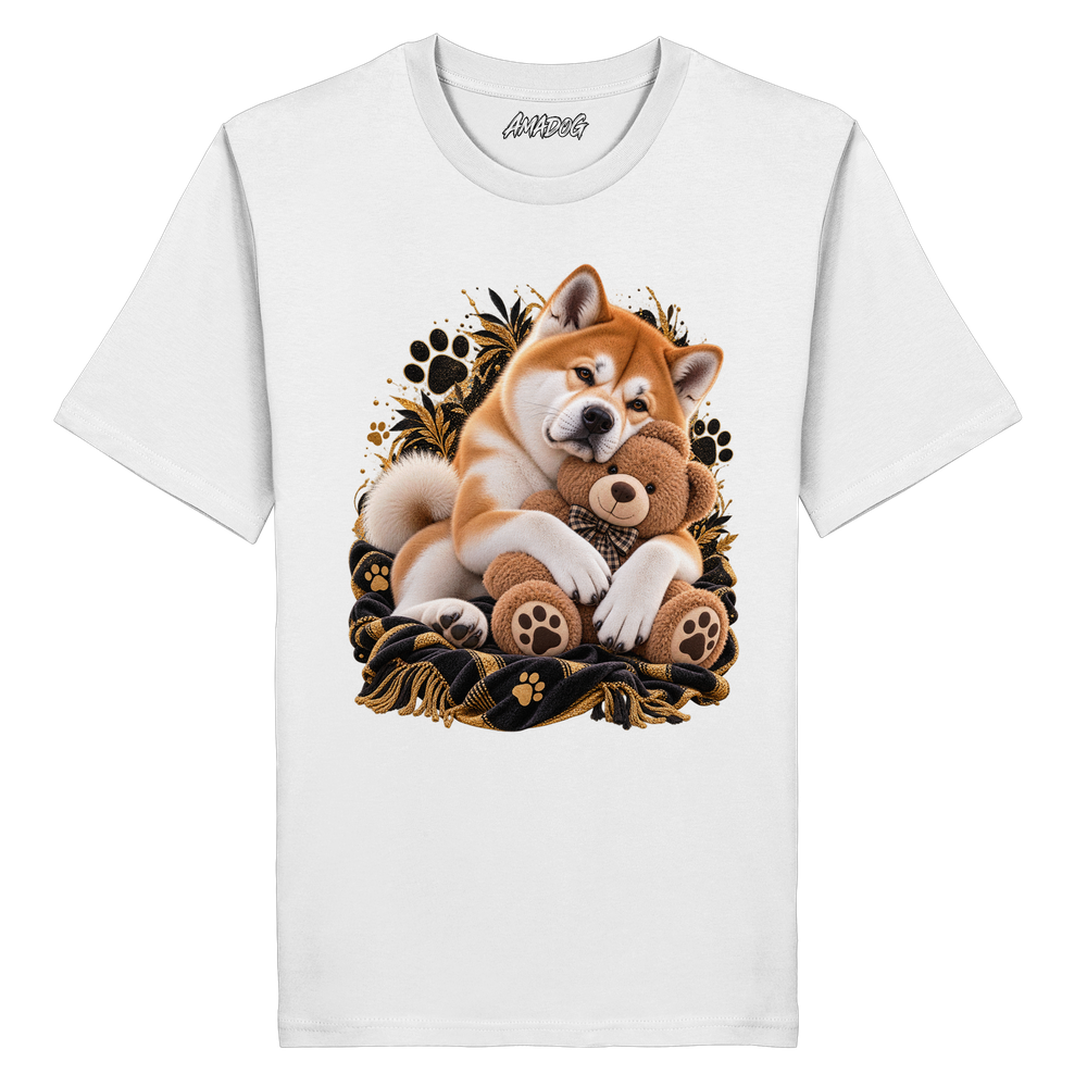 Akita - Cuddle - Organic Shirt – Bild 2