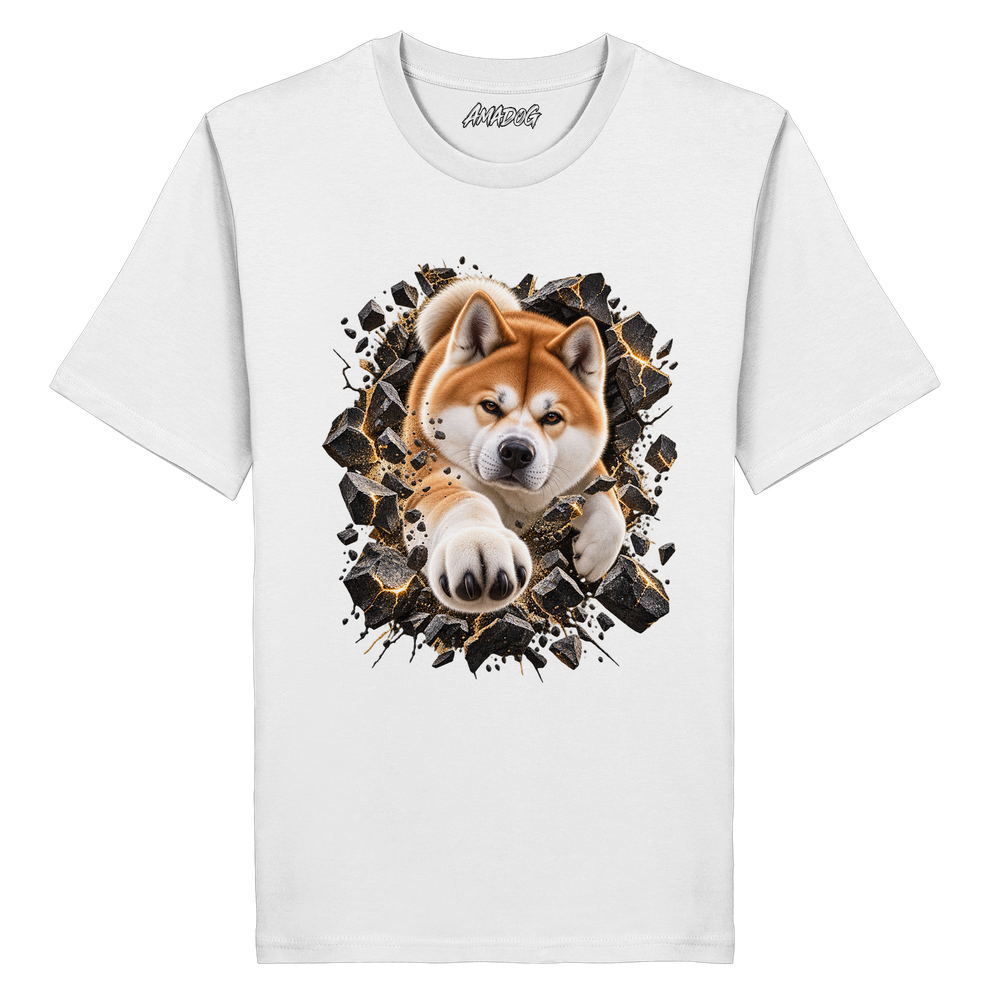 Akita - Breaking Through - Organic Shirt – Bild 2