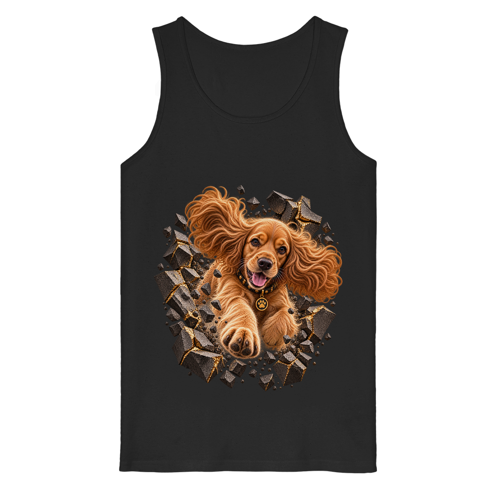 Cocker Spaniel - Breaking Through - Organic Tank Top – Bild 2