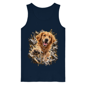 Golden Retriever - Breaking Through - Organic Tank Top