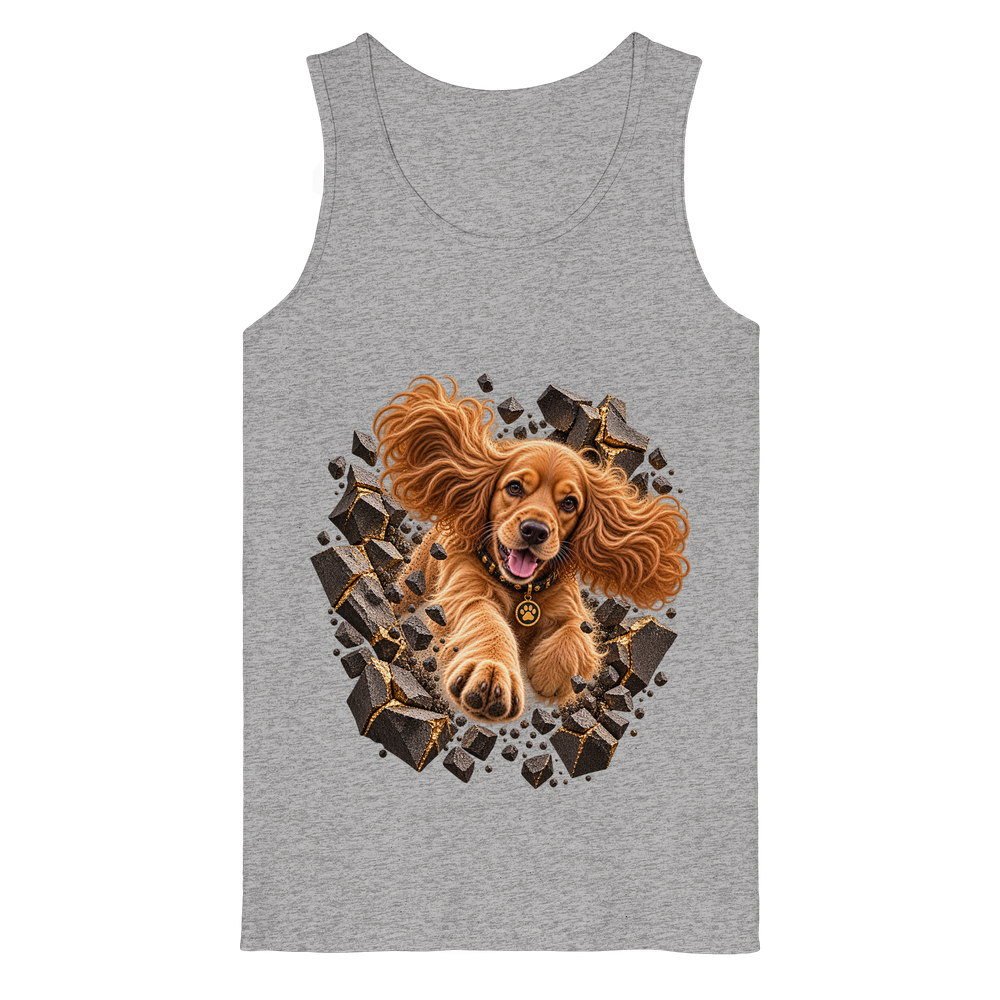 Cocker Spaniel - Breaking Through - Organic Tank Top – Bild 4