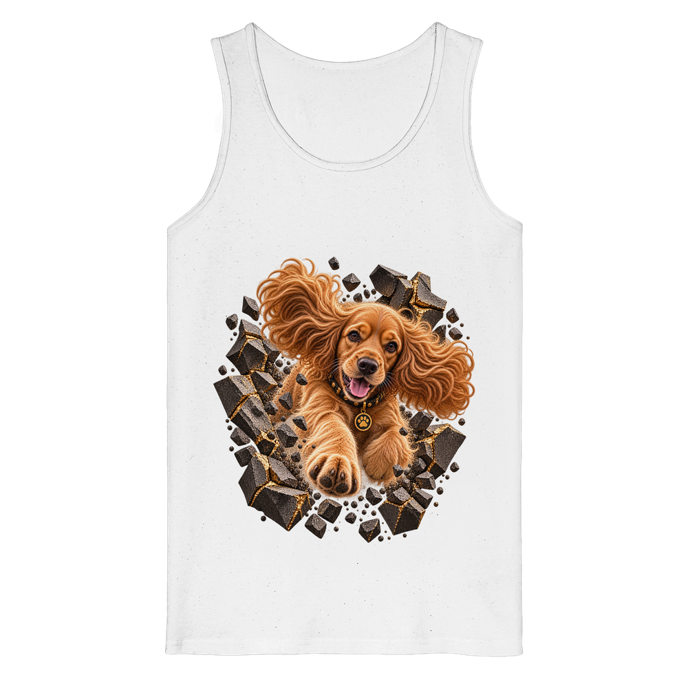 Cocker Spaniel - Breaking Through - Organic Tank Top – Bild 3