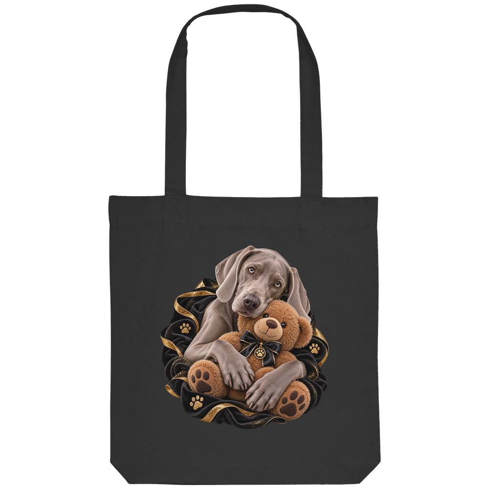 Weimaraner - Cuddle - Organic Tote-Bag – Bild 5