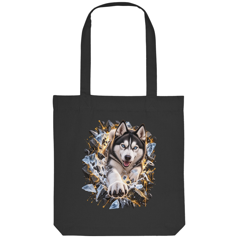 Husky - Breaking Through - Organic Tote-Bag