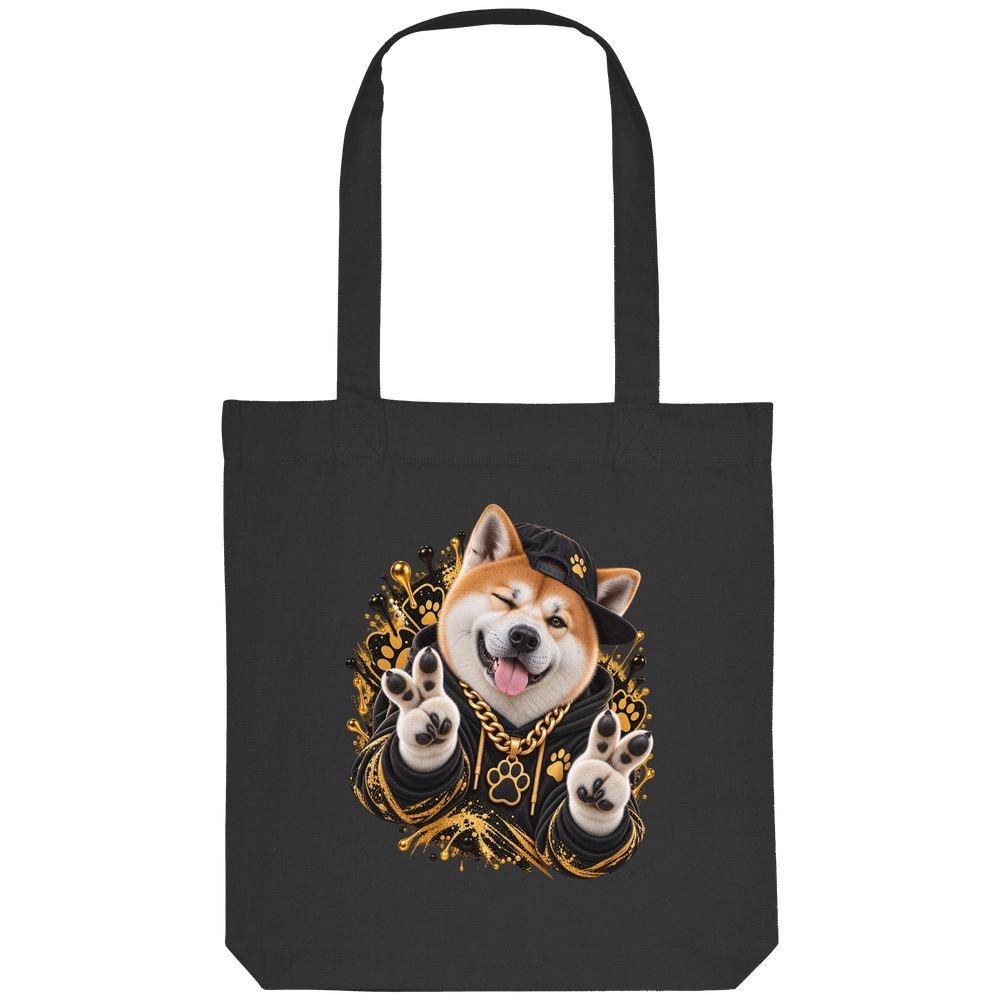 Akita - Funny - Organic Tote-Bag – Bild 5