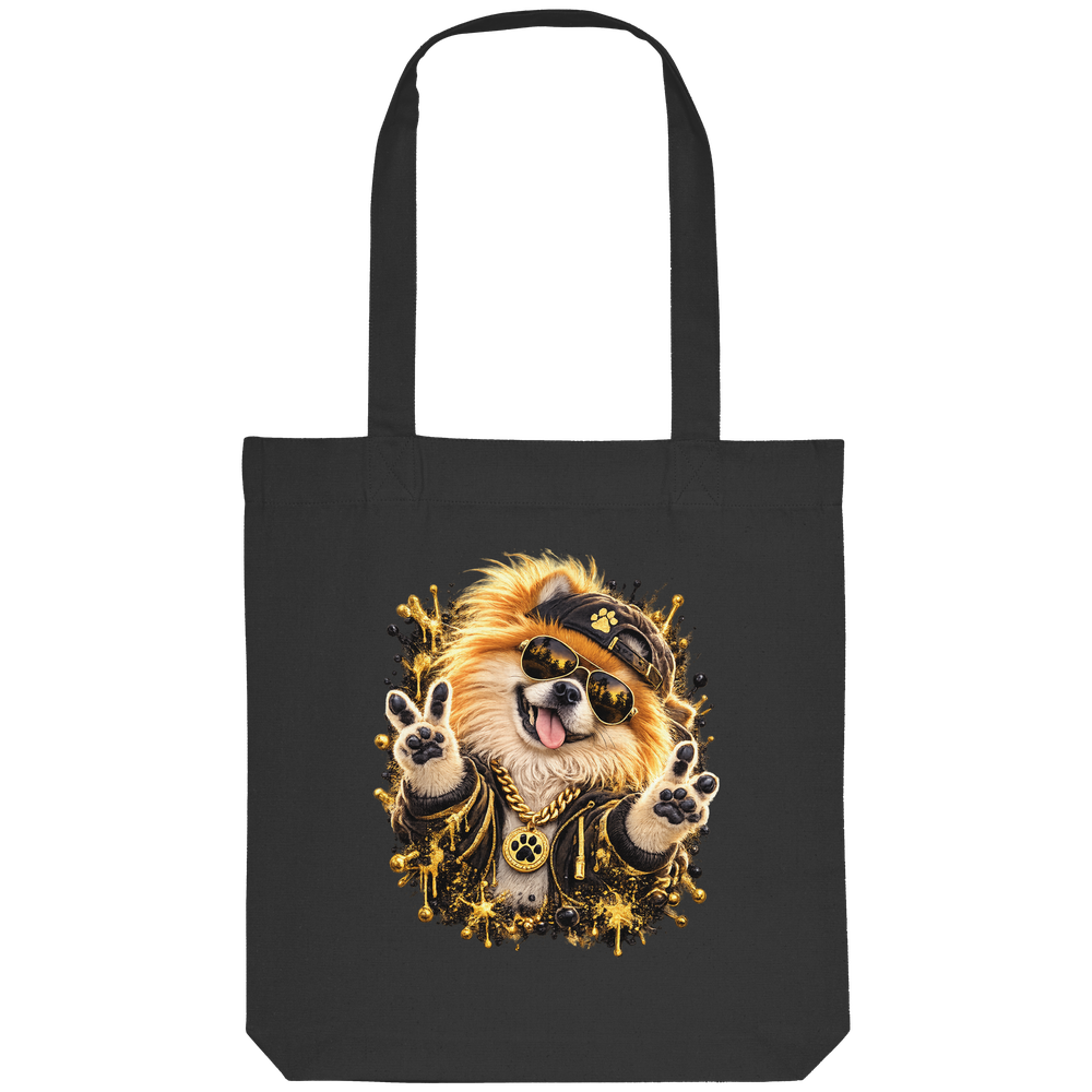 Pomeranian - Funny - Organic Tote-Bag – Bild 2