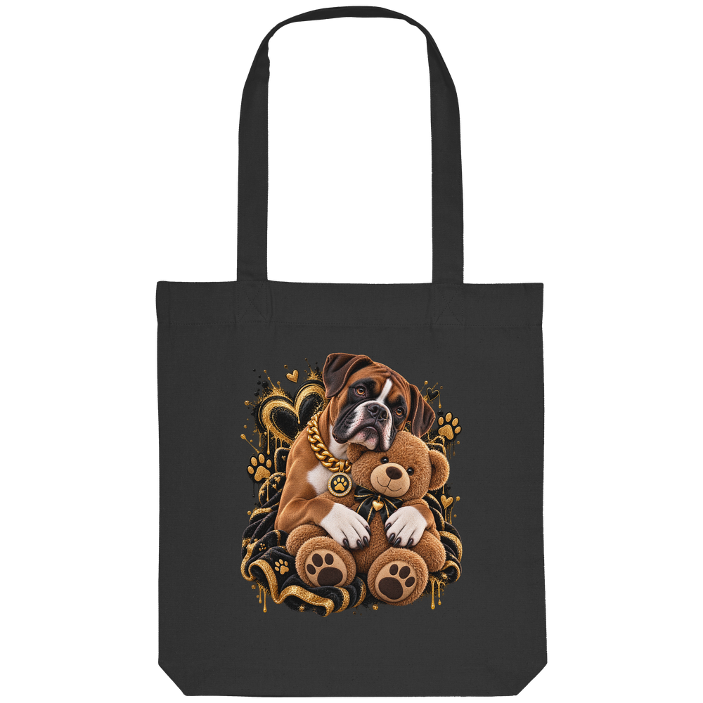 Boxer - Cuddle - Organic Tote-Bag – Bild 5