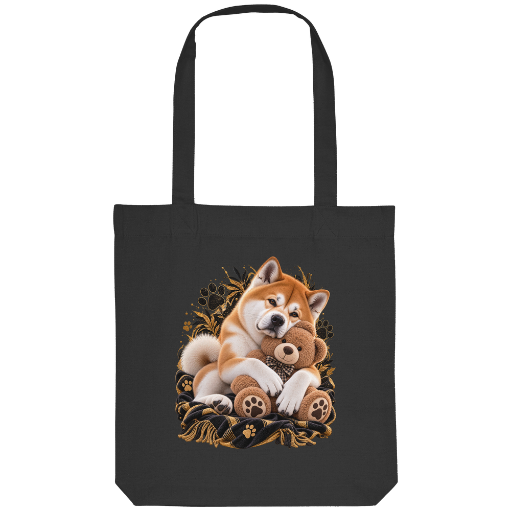 Akita - Cuddle - Organic Tote-Bag – Bild 5