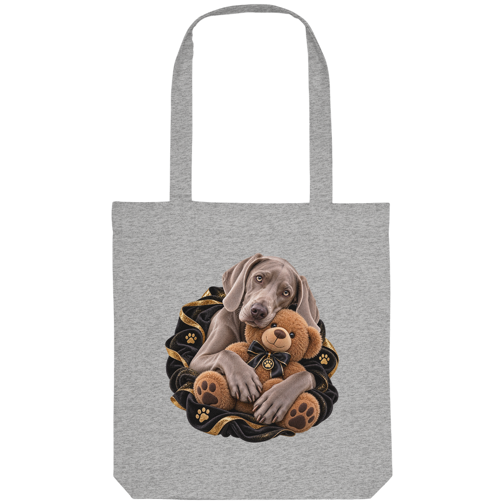 Weimaraner - Cuddle - Organic Tote-Bag – Bild 3