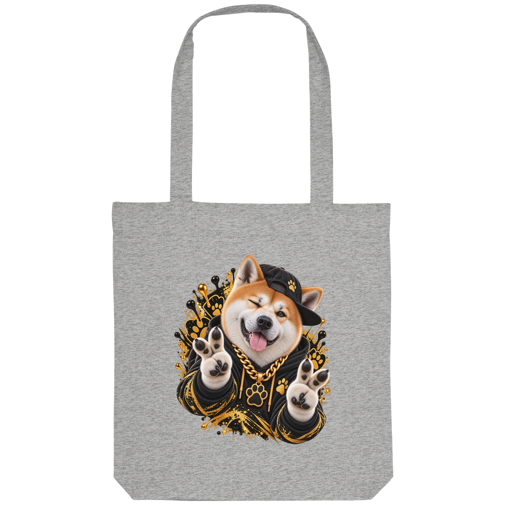 Akita - Funny - Organic Tote-Bag – Bild 3