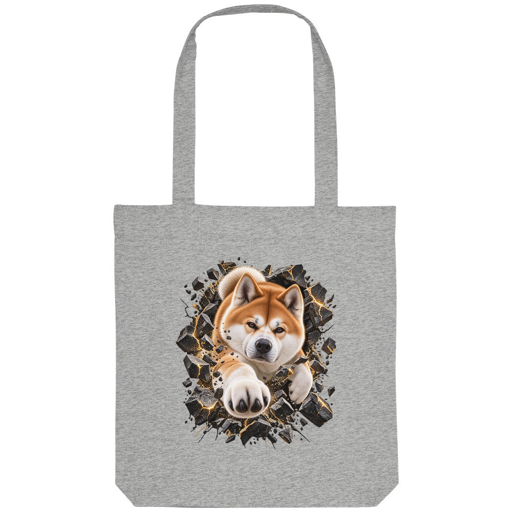 Akita - Breaking Through - Organic Tote-Bag – Bild 3