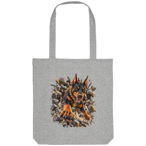 Dobermann - Breaking Through - Organic Tote-Bag