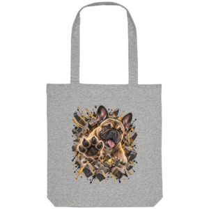 Französische Bulldogge - Breaking Through - Organic Tote-Bag
