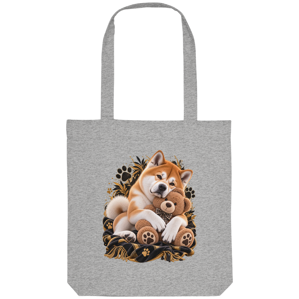 Akita - Cuddle - Organic Tote-Bag – Bild 3
