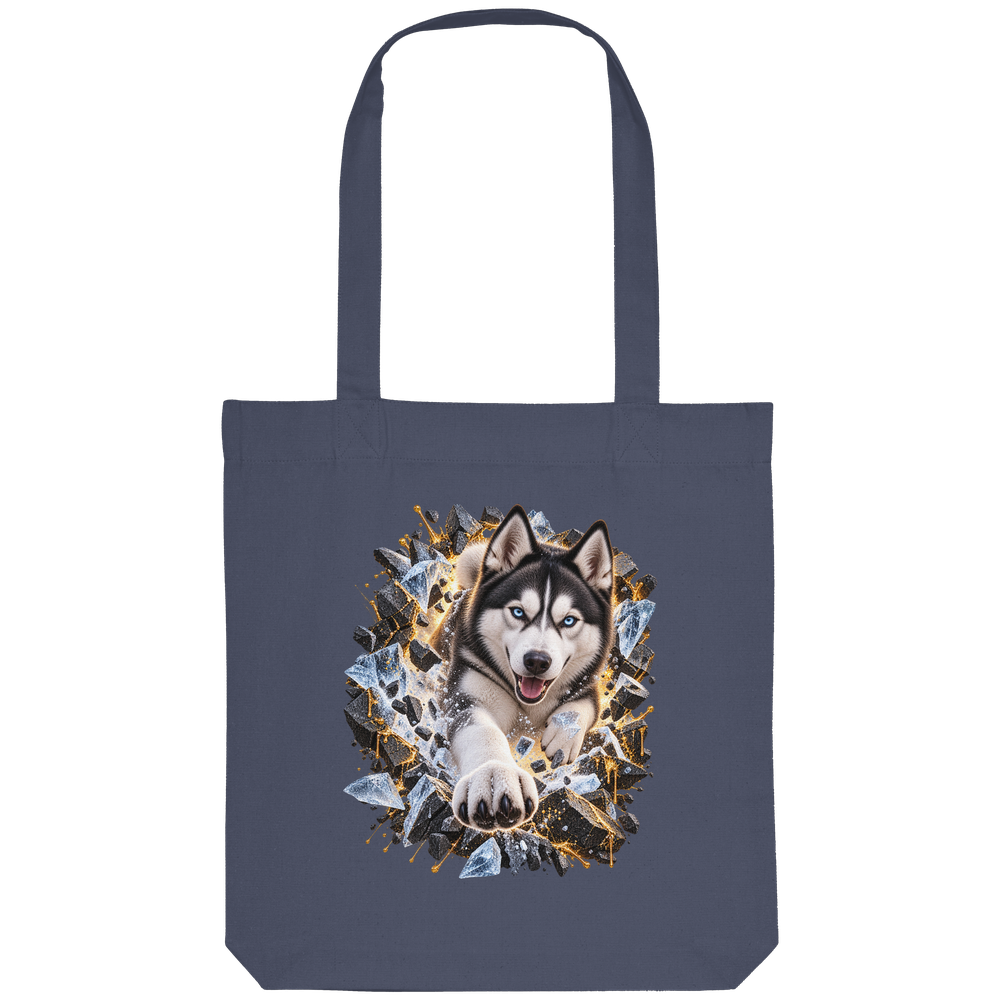 Husky - Breaking Through - Organic Tote-Bag