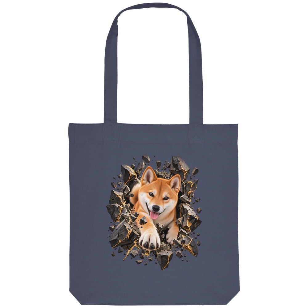 Shiba Inu - Breaking Through - Organic Tote-Bag – Bild 7