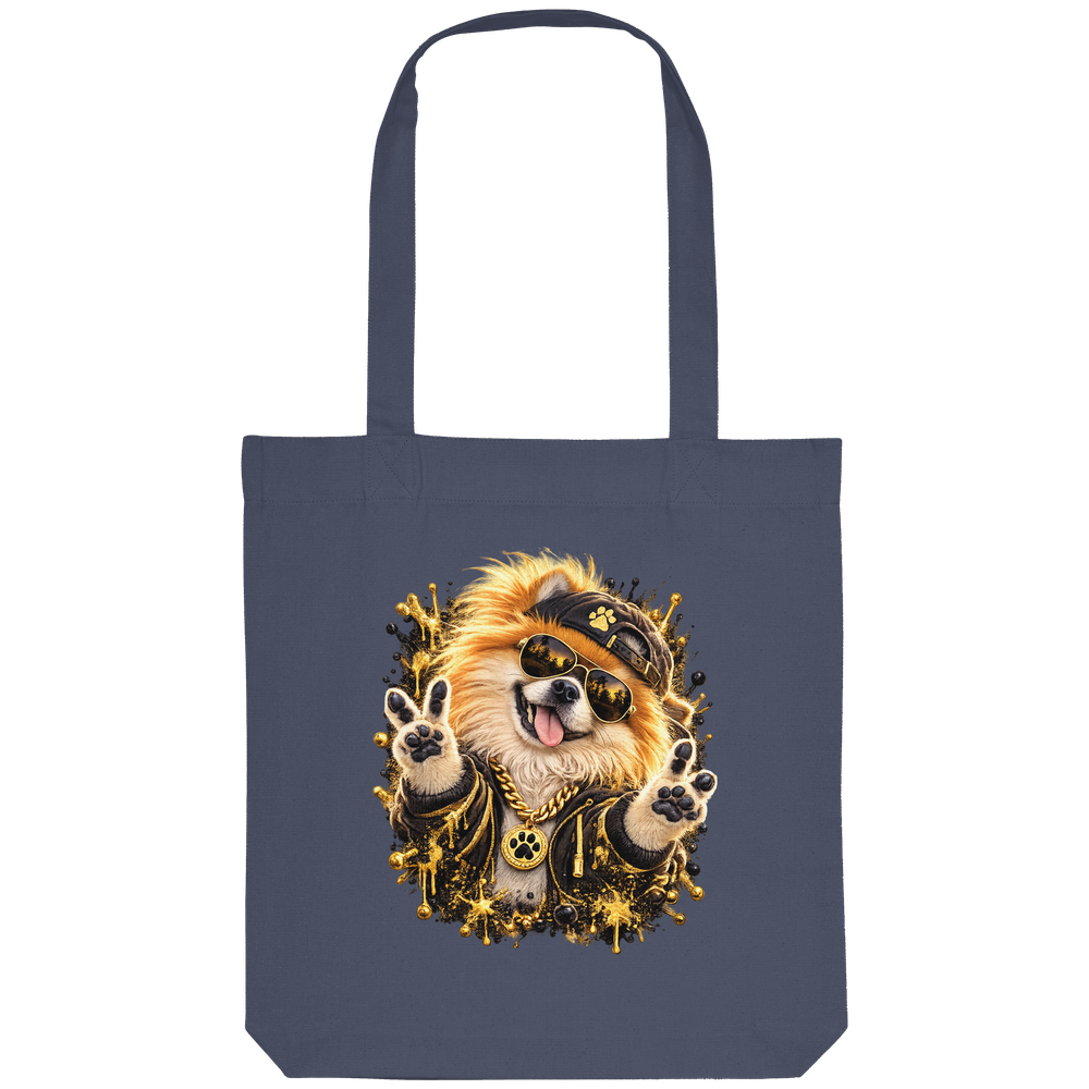 Pomeranian - Funny - Organic Tote-Bag – Bild 3