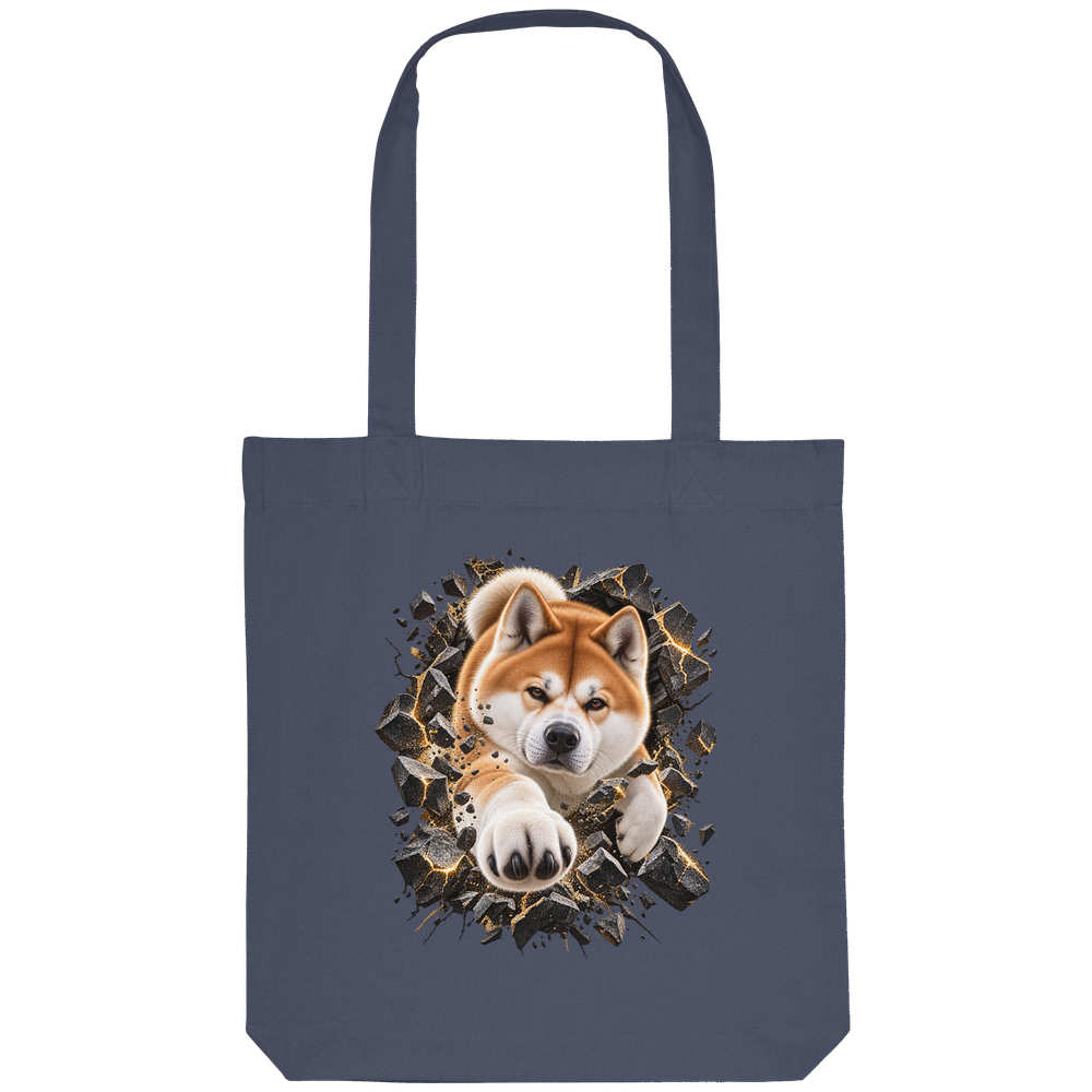 Akita - Breaking Through - Organic Tote-Bag – Bild 7