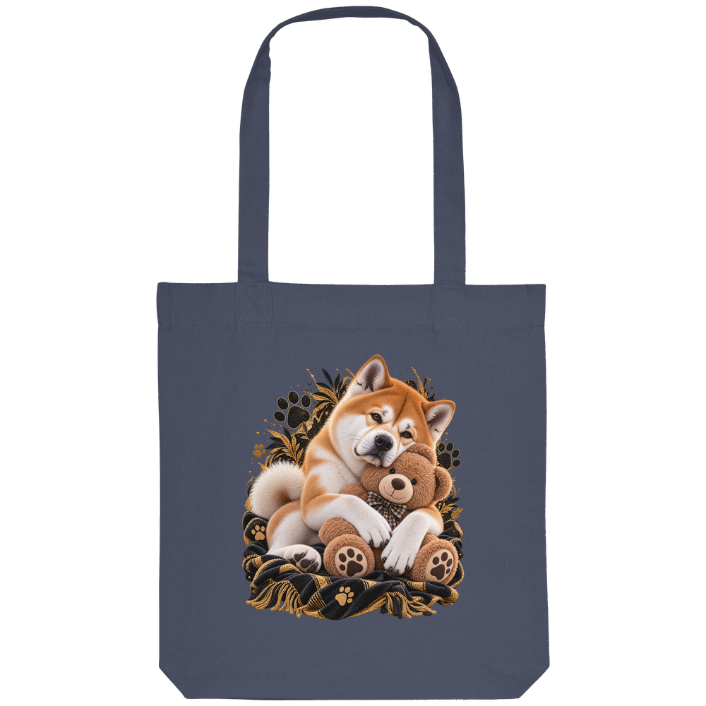 Akita - Cuddle - Organic Tote-Bag – Bild 7