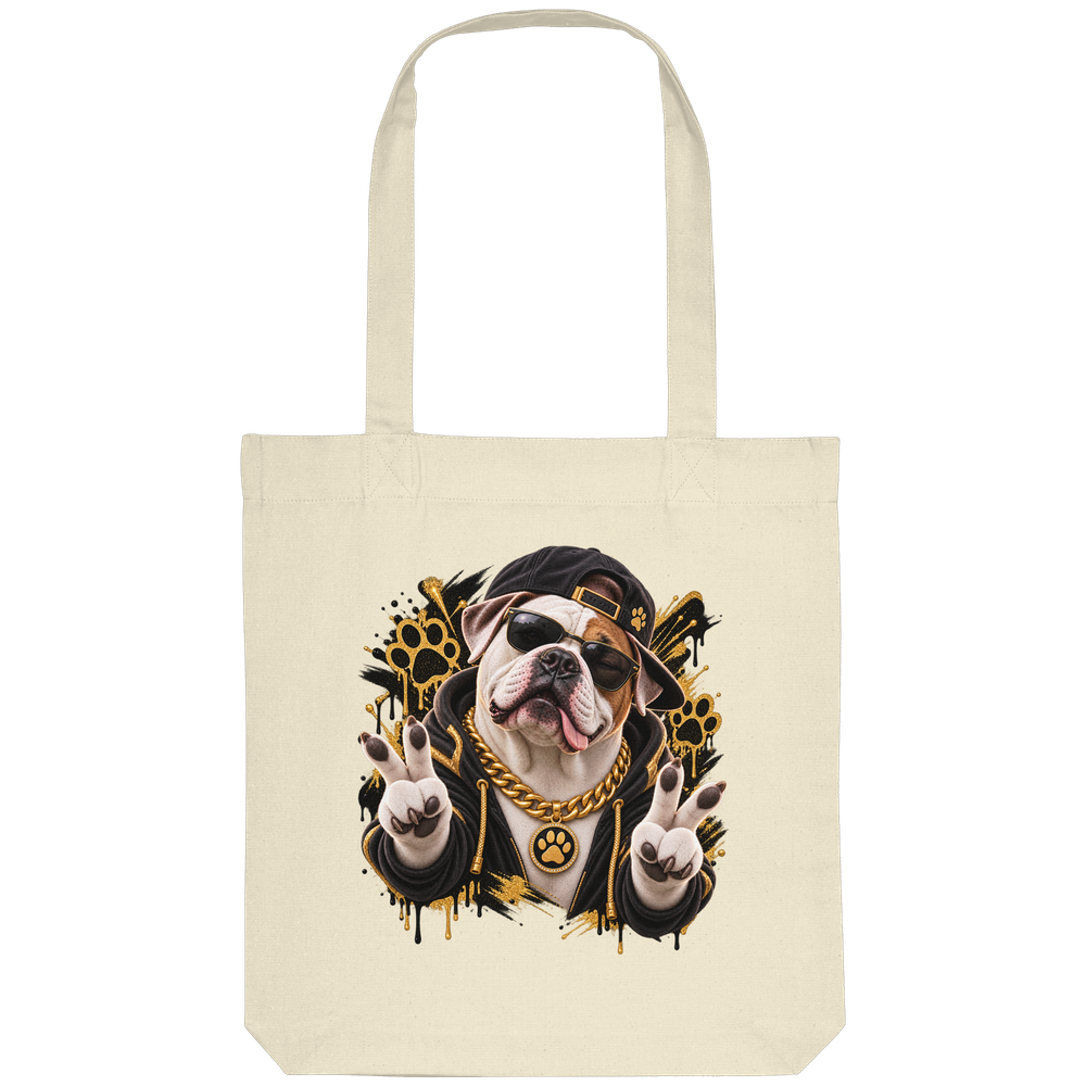 American Bulldog - Funny - Organic Tote-Bag