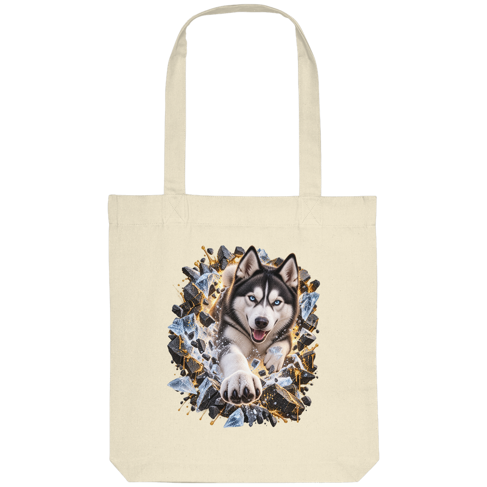 Husky - Breaking Through - Organic Tote-Bag