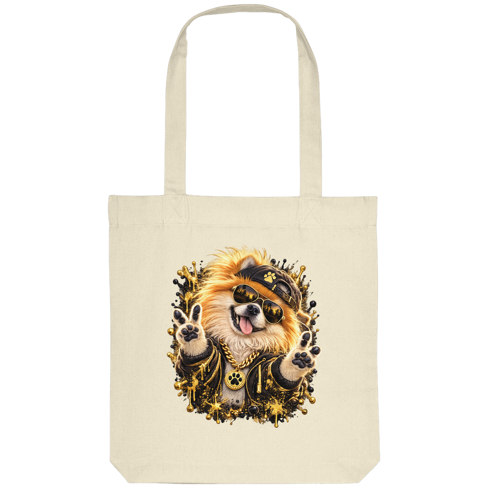 Pomeranian - Funny - Organic Tote-Bag – Bild 5