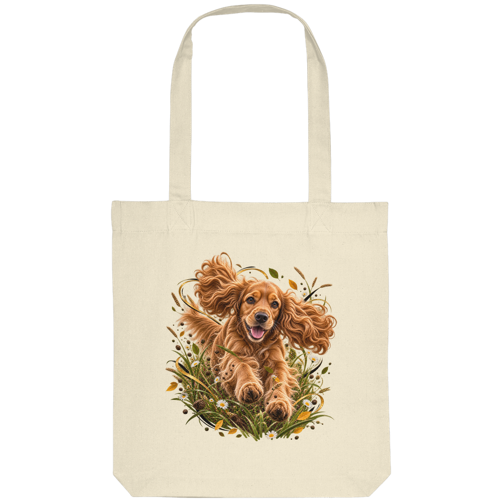 Cocker Spaniel - Power - Organic Tote-Bag – Bild 3
