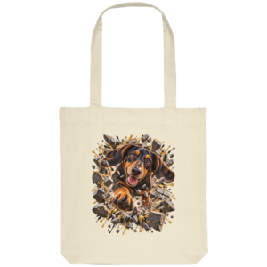Dackel - Breaking Through - Organic Tote-Bag