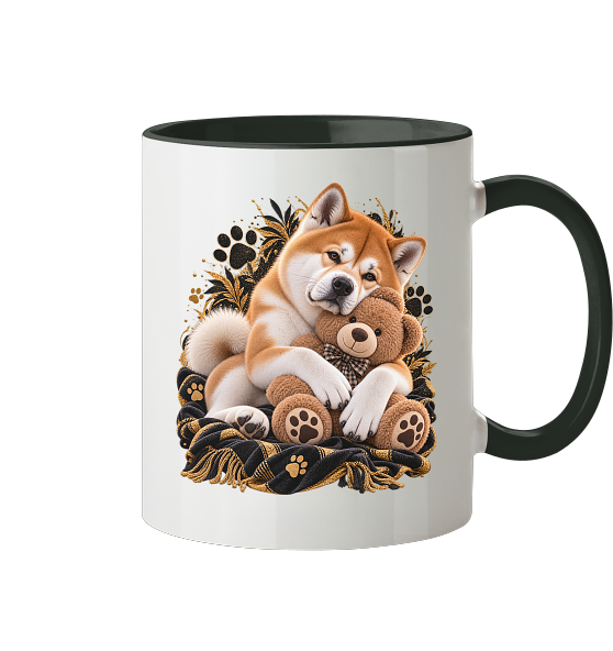 Akita - Cuddle - Tasse zweifarbig – Bild 3