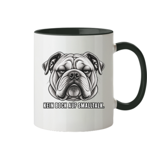 Kein Bock auf Smalltalk - Tasse zweifarbig