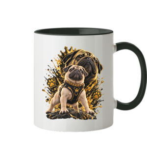 Mops - Power - Tasse zweifarbig