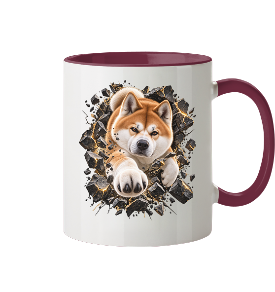 Akita - Breaking Through - Tasse zweifarbig