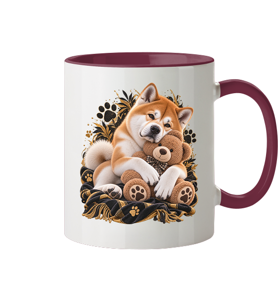 Akita - Cuddle - Tasse zweifarbig