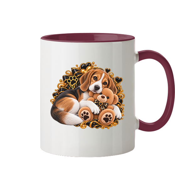 Beagle - Cuddle - Tasse zweifarbig