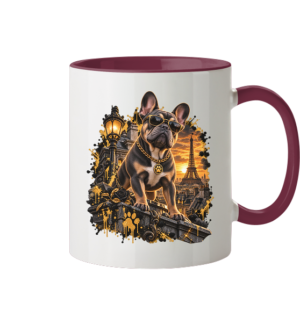 Französische Bulldogge - Power - Tasse zweifarbig