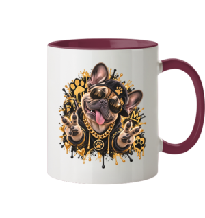 Französische Bulldogge - Funny - Tasse zweifarbig