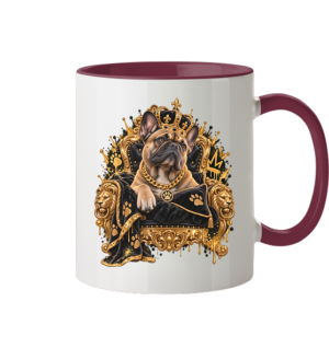 Französische Bulldogge - King - Tasse zweifarbig