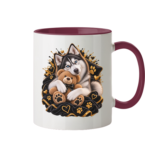 Husky - Cuddle - Tasse zweifarbig