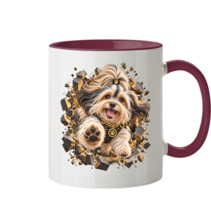 Havaneser - Breaking Through - Tasse zweifarbig