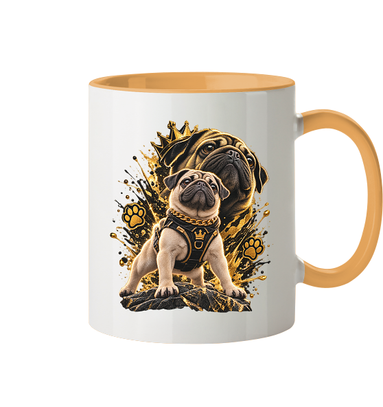 Mops - Power - Tasse zweifarbig